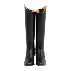 Bottes enfant Equestro Eris en cuir Noir