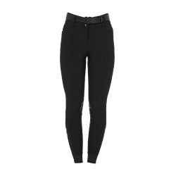 Pantalon Equestro femme taille haute logo en strass Noir