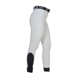 Damesbroek met hoge taille met stras-logo