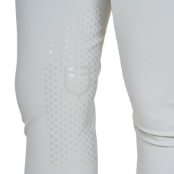 Pantalon Equestro femme taille haute logo en strass Brume du port Gris