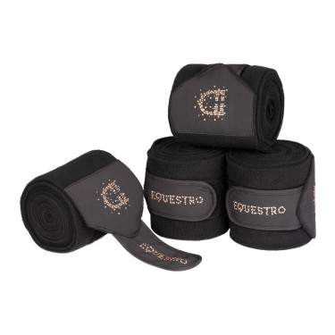 Bandes en polaire Equestro avec logo en strass