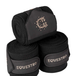 Bandes en polaire Equestro avec logo en strass