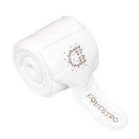 Fleece bandages met strasslogo Zwart