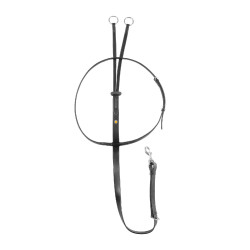 Martingale collier Êquestro en cuir NEW Noir