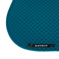 Tapis de saut Acavallo en tissu technique à pois Sublime Pétrole Bleu