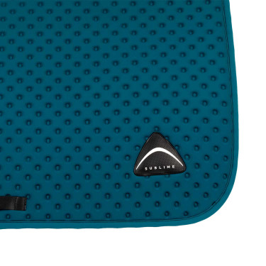 Tapis de saut Acavallo en tissu technique à pois Sublime Pétrole Bleu Tapis de saut Acavallo en tissu technique à pois Sublime Pétrole Bleu