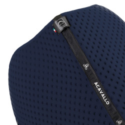 Tapis de saut Acavallo en tissu technique à pois Sublime Marine Bleu marine