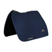 Tapis de dressage Acavallo en tissu technique à pois Sublime Marine Bleu marine