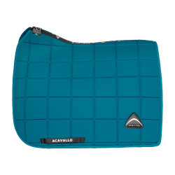 Tapis de dressage Acavallo en tissu technique à carreaux Sublime Pétrole Bleu
