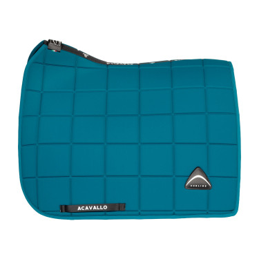Tapis de dressage Acavallo en tissu technique à carreaux Sublime Pétrole Bleu