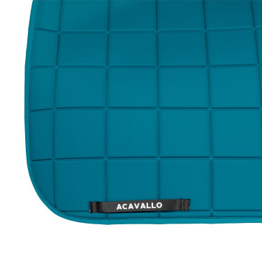 Tapis de dressage Acavallo en tissu technique à carreaux Sublime Pétrole Bleu