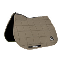 Tapis de selle de saut Acavallo en tissu technique à carreaux Sublime Earth Gris Tapis de selle de saut Acavallo en tissu technique à carreaux Sublime Earth Gris