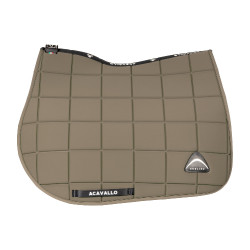 Tapis de selle de saut Acavallo en tissu technique à carreaux Sublime Earth Gris