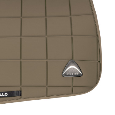 Tapis de selle de saut Acavallo en tissu technique à carreaux Sublime Earth Gris