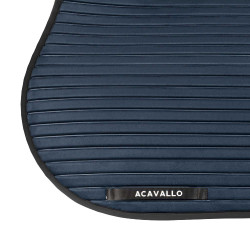 Tapis de saut Acavallo en daim à rayures Sublime Marine Bleu marine