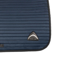 Tapis de saut Acavallo en daim à rayures Sublime Marine Bleu marine