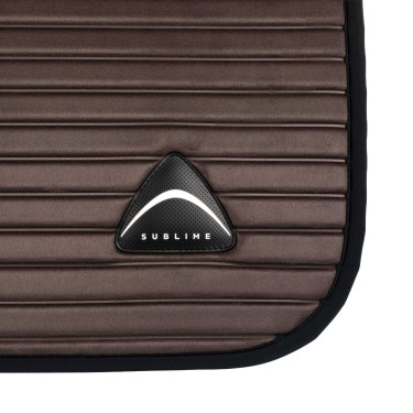 Tapis de saut Acavallo en daim à rayures Sublime Marron