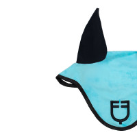 Bonnet modèle GP Equestro avec logo en daim Ciel Bleu