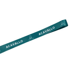 Porte-badge avec cordon logo Acavallo Vert