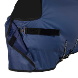 Nebraska paddockdeken van scheurvast weefsel 250 g Marine Marineblauw