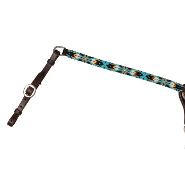 Collier de chasse western Pool's huilé avec perles Navajo SKY Marron foncé