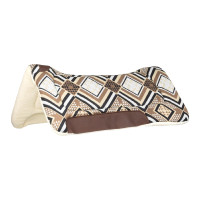 Western zadeldek Dakota met voering van ecologische wol Grijs / bruin / goud