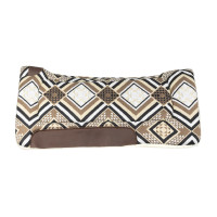 Western zadeldek Dakota met voering van ecologische wol Grijs / bruin / goud