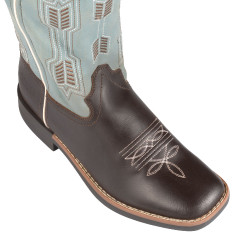 Kinderlaarzen Arrow Western Bruin / lichtblauw
