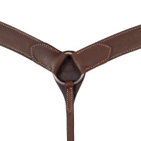 Collier de chasse western Pool's en cuir Huilé Marron