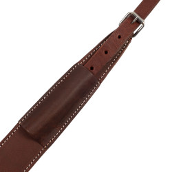 Western borsttuig van leer Geolied Bruin
