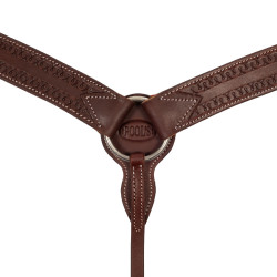 Leren western borsttuig Geolied Bruin