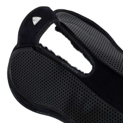 Amortisseur Acavallo MF-S WFS cuir velours mouton gel intégral classique plat Noir
