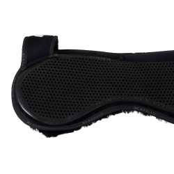 Amortisseur Acavallo MF-S WFS cuir velours mouton gel intégral classique plat Noir