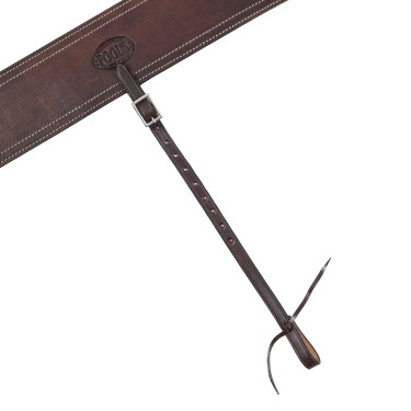 Selle western Wade Arizona Pool's avec sangle arrière et protection de couteau Marron foncé / naturel