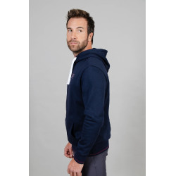 Sweat à capuche Harcour Swiss homme Marine Bleu marine