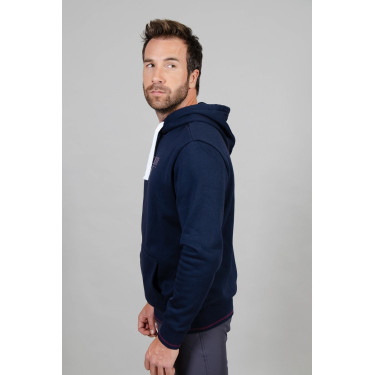 Sweat à capuche Harcour Swiss homme Marine Bleu marine