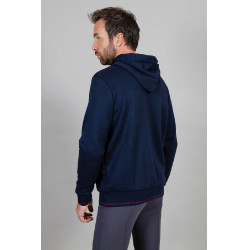 Sweat à capuche Harcour Swiss homme Marine Bleu marine