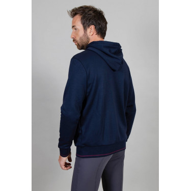 Sweat à capuche Harcour Swiss homme Marine Bleu marine