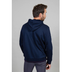 Sweat à capuche Harcour Swiss homme Marine Bleu marine