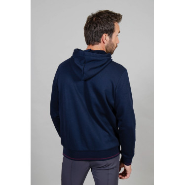 Sweat à capuche Harcour Swiss homme Marine Bleu marine