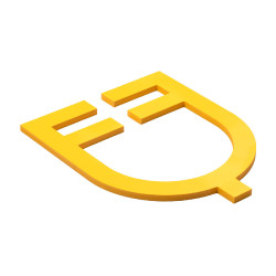Logo Equestro adhésif mural Jaune