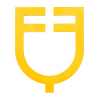 Logo Equestro adhésif mural Jaune