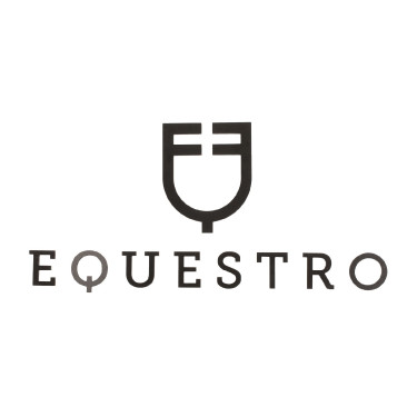 Equestro contractlogo uitgespaard muurhoogte 30 cm Zwart