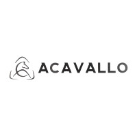 Logo adhésif mural Acavallo découpé Noir
