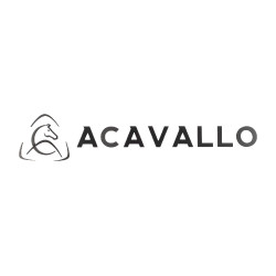 Logo adhésif mural Acavallo découpé Noir