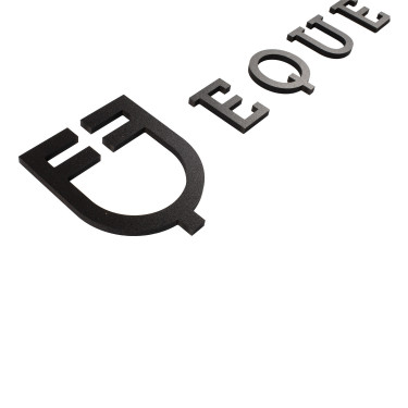 Logo étendu Equestro prés-espacé Noir