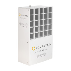 Présentoir Equestro pour collection pliable en carton Blanc