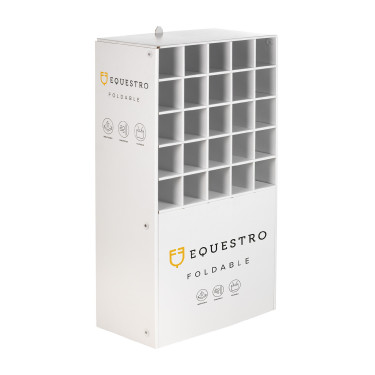 Présentoir Equestro pour collection pliable en carton Blanc