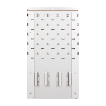 Présentoir Equestro pour collection pliable en carton Blanc