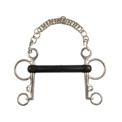 Mors Pelham Umbria Equitazione inox plein branches courtes caoutchouc rigide Mors Pelham Umbria Equitazione inox plein branches courtes caoutchouc rigide